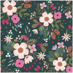 Floralplus Peel and Stick Wallpaper Dark Green Christmas Floral Winter Berry Botanical Removable Self Adhesive Wall Mural for Bedroom Living Room Nursery