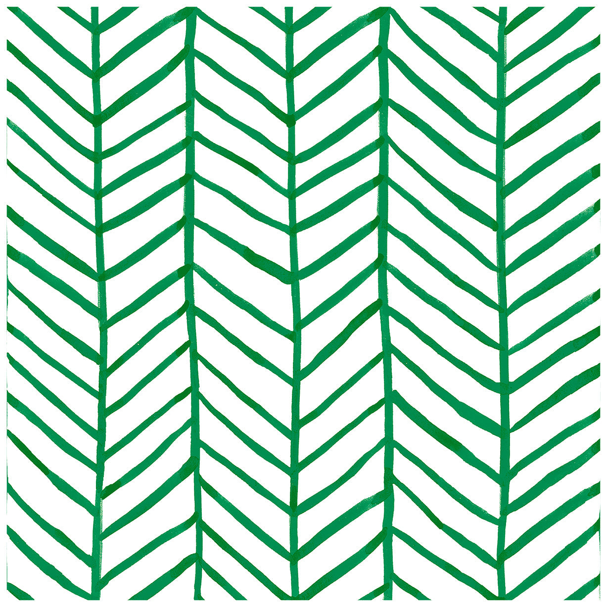 Floralplus Peel and Stick Wallpaper Green Herringbone Chevron Watercolor Modern Removable Self Adhesive Wall Mural for Bathroom Bedroom Living Room
