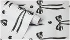 Floralplus Wallpaper Peel and Stick Black Bow Ribbon Aesthetic Girly Bedroom Vanity Nursery Removable Self Adhesive Wall Decor Mural
