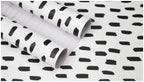 Floralplus Wallpaper Peel and Stick Minimalist Black White Dot Pattern Modern Wall Decor Bedroom Living Room Removable Mural