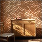 Floralplus Wallpaper Peel and Stick Minimalist Brown Dot Pattern Modern Wall Decor Bedroom Living Room Removable Mural