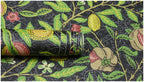 Floralplus Wallpaper Peel and Stick Vintage Fruit Botanical Black Wall Decor Retro Lemon Pomegranate Leaf Removable Self Adhesive Wall Mural for Bedroom Living Room