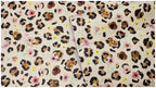 Floralplus Wallpaper Peel and Stick Watercolor Leopard Floral Beige Wall Decor Boho Blush Pink Flower Removable Self Adhesive Wall Mural for Nursery Bedroom